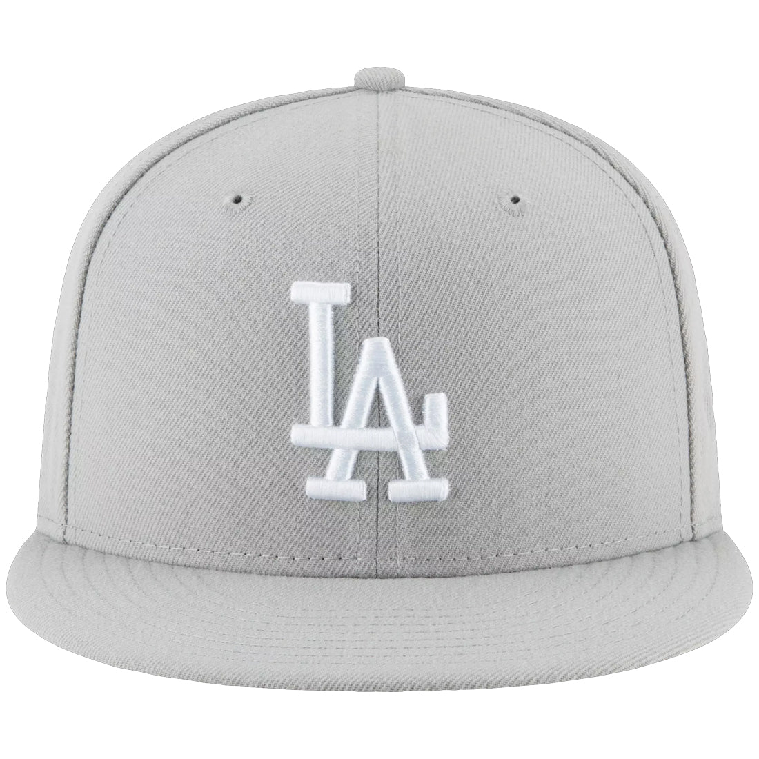 LOS ANGELES DODGERS BACK 2 BACK DIAMOND SIDEPATCH 59FIFTY FITTED HAT - WOLF GRAY/WHITE