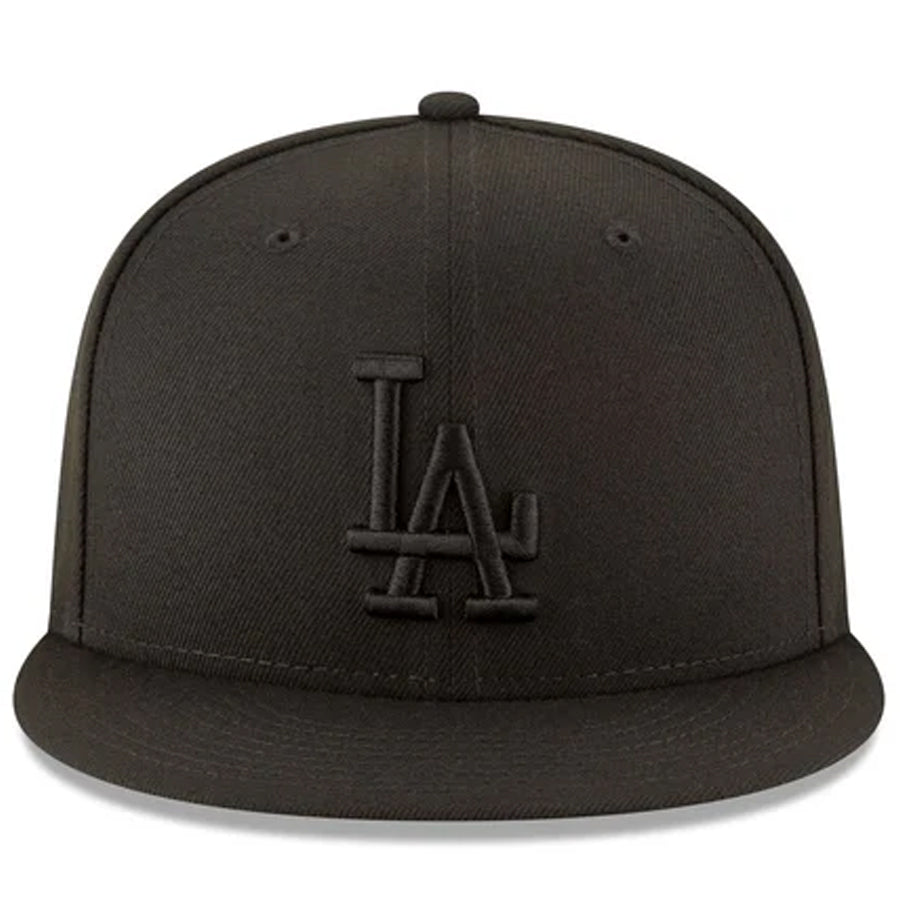 LOS ANGELES DODGERS BACK 2 BACK DIAMOND SIDEPATCH 9FIFTY SNAPBACK HAT - BLACK/BLACK