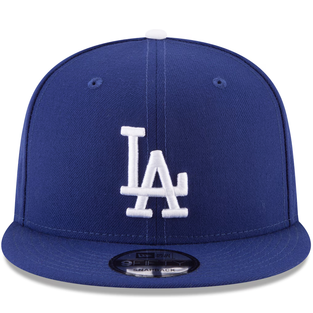 LOS ANGELES DODGERS BACK 2 BACK DIAMOND SIDEPATCH 9FIFTY SNAPBACK HAT - BLUE