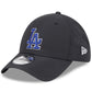 LOS ANGELES DODGERS BLACK NIGHT 39THIRTY FLEX FIT HAT - BLACK