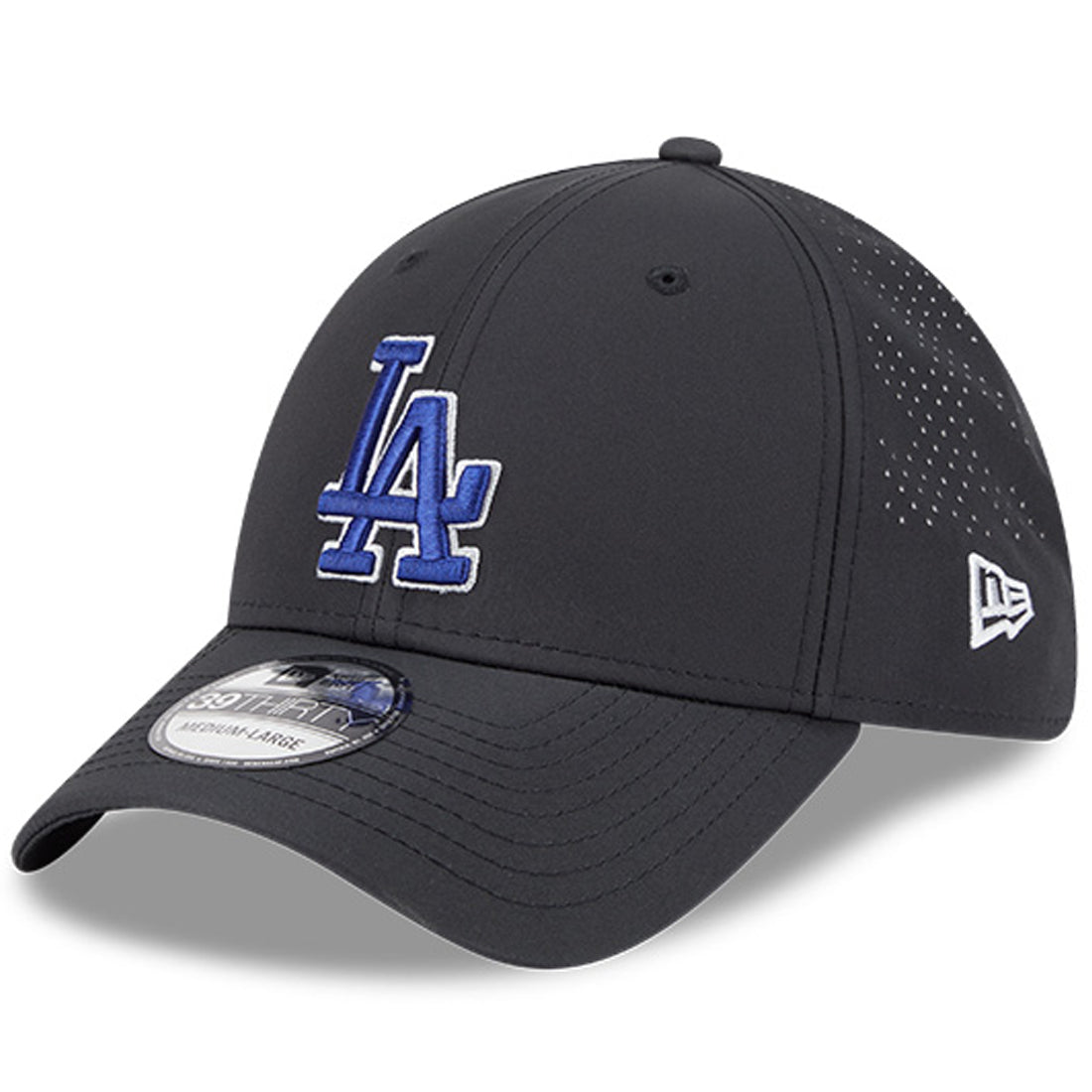 LOS ANGELES DODGERS BLACK NIGHT 39THIRTY FLEX FIT HAT - BLACK