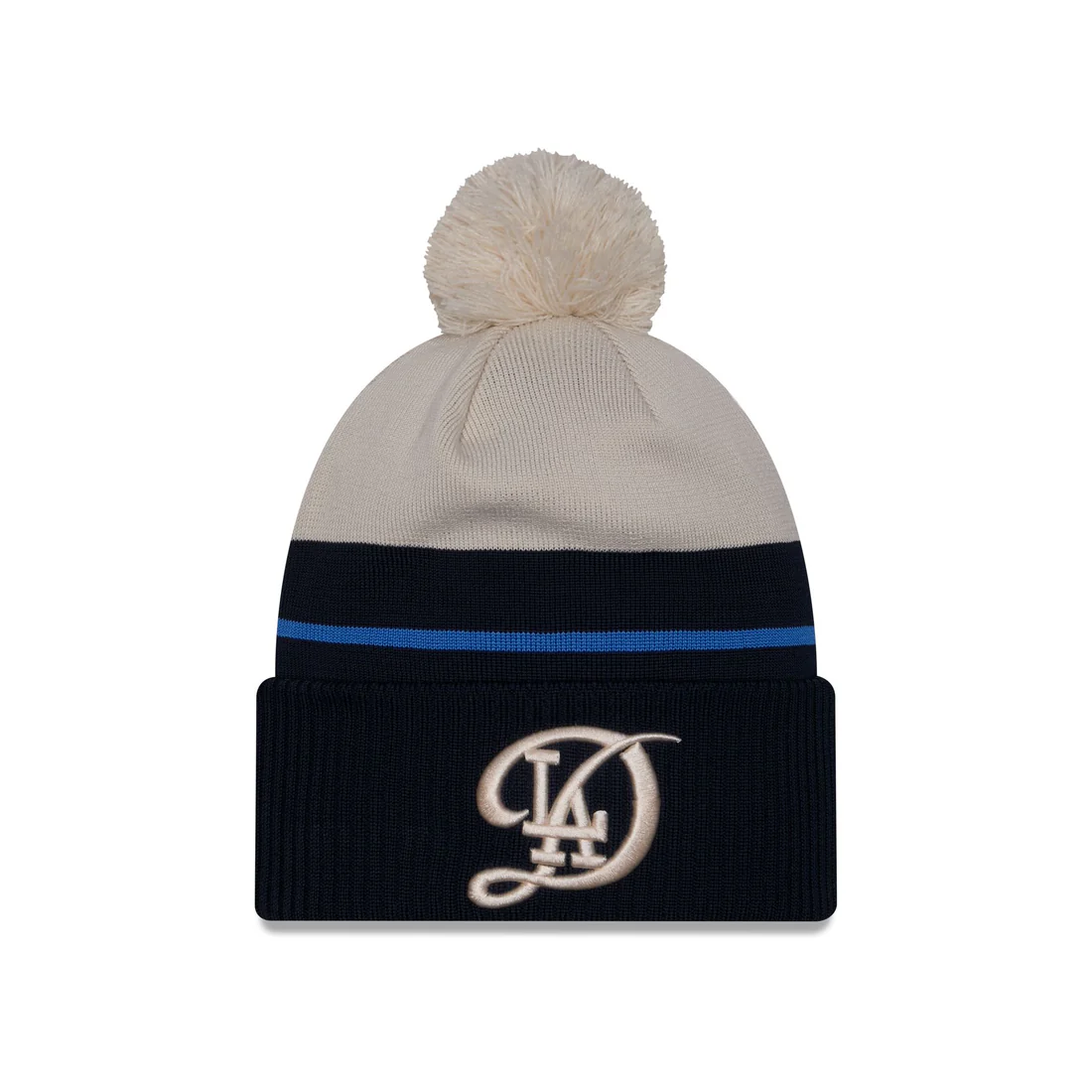 LOS ANGELES DODGERS CITY CONNECT CUFFED KNIT BEANIE WITH POM