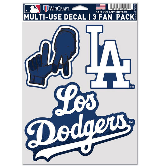 LOS ANGELES DODGERS CITY CONNECT DECAL MULTI USE 3-PACK SET
