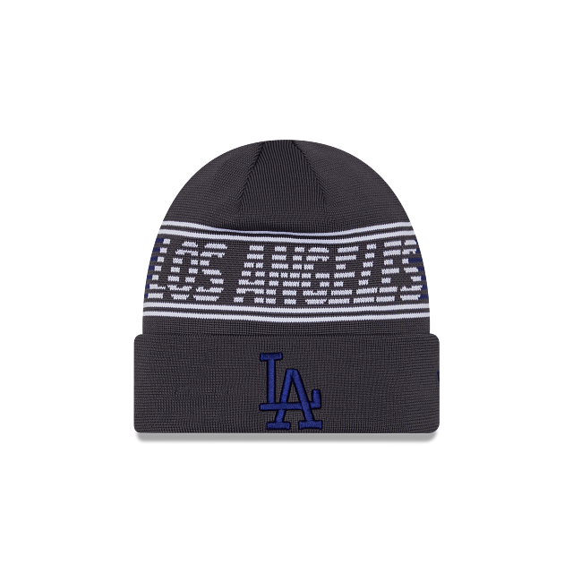 LOS ANGELES DODGERS 2024 CLUBHOUSE SPORT CUFFED KNIT - GRAY