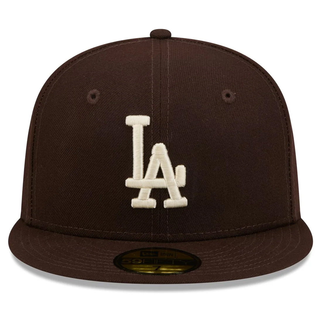 LOS ANGELES DODGERS NEW ERA COLOR BASIC 59FIFTY FITTED HAT - WALNUT