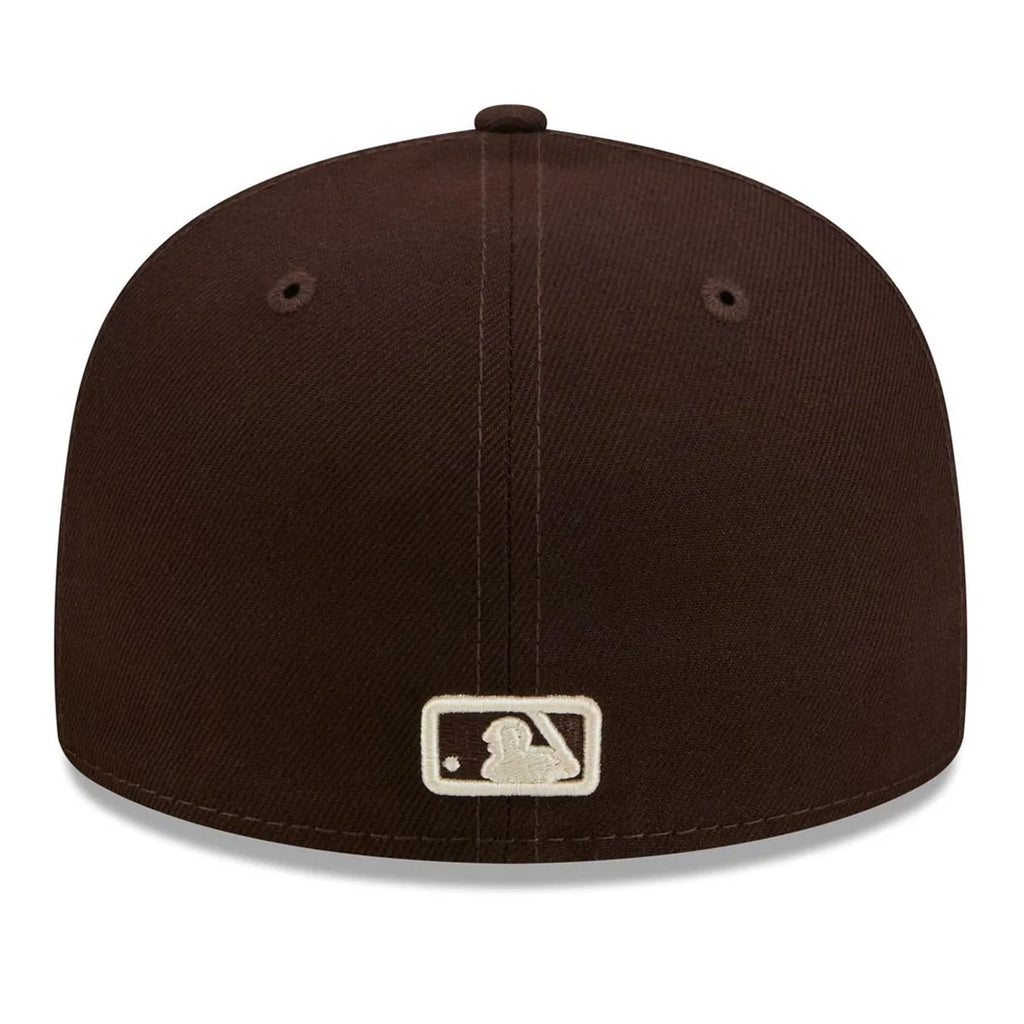 LOS ANGELES DODGERS NEW ERA COLOR BASIC 59FIFTY FITTED HAT - WALNUT