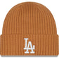 LOS ANGELES DODGERS COLOR PACK CUFFED KNIT - LIGHT BRONZE