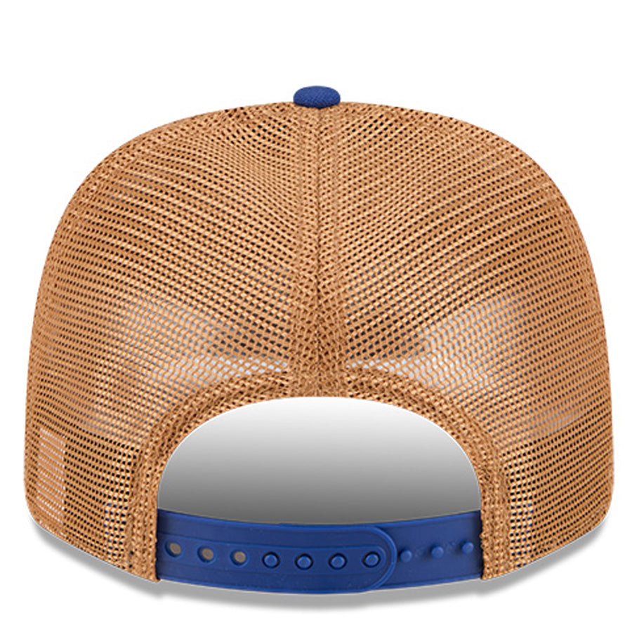 LOS ANGELES DODGERS DEBOSSED LOGO TRUCKER  9SEVENTY SNAPBACK HAT - BLUE