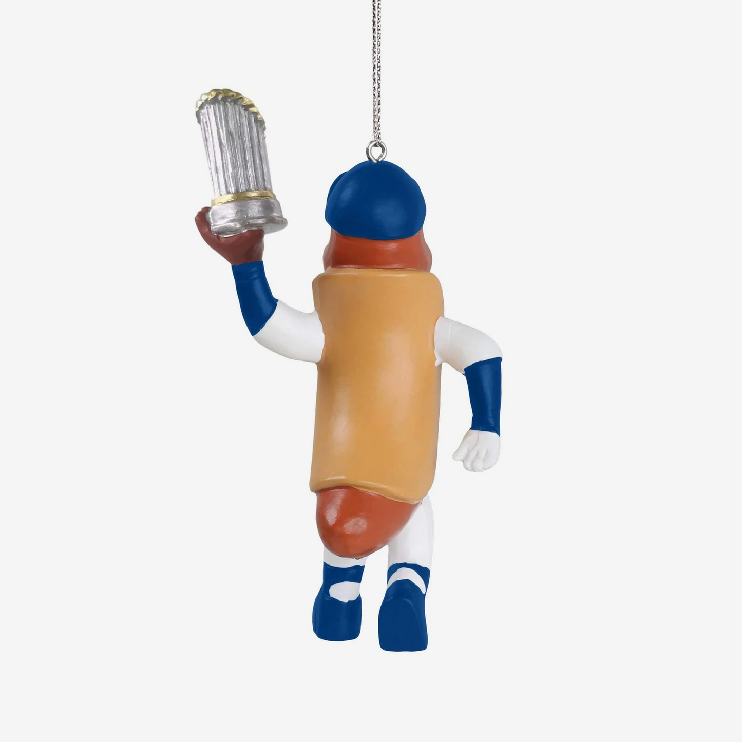 LOS ANGELES DODGERS DODGER DOG 2024 WORLD SERIES CHAMPIONS MASCOT ORNAMENT
