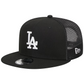 LOS ANGELES DODGERS EVERGREEN TRUCKER 9FIFTY SNAPBACK HAT - BLACK/WHITE