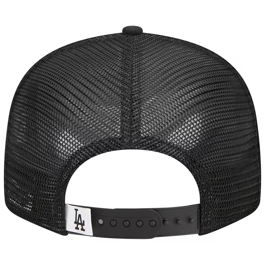 LOS ANGELES DODGERS EVERGREEN TRUCKER 9FIFTY SNAPBACK HAT - BLACK/WHITE