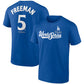 LOS ANGELES DODGERS FREDDIE FREEMAN MEN'S 2025 WORLD SERIES NAME & NUMBER T-SHIRT - BLUE