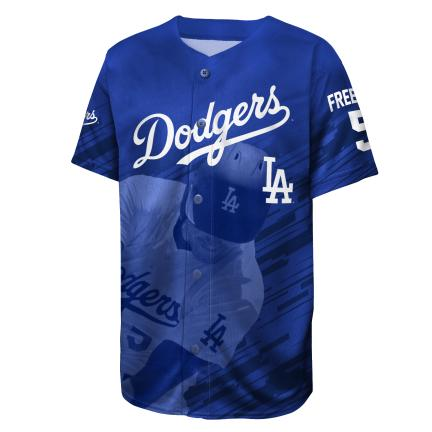 LOS ANGELES DODGERS FREDDIE FREEMAN YOUTH SUBLIMATION REPLICA JERSEY - BLUE