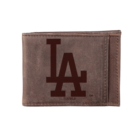 LOS ANGELES DODGERS FRONT POCKET SLIM CARD HOLDER WITH RFID BLOCKING