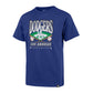 LOS ANGELES DODGERS GIRLS '47 BRAND STRAIGHT SHOT TWO FRANKLIN T-SHIRT - BLUE