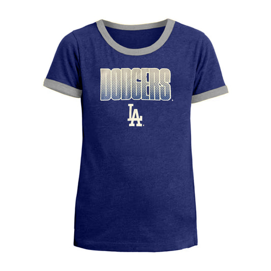 LOS ANGELES DODGERS GIRLS GRADIENT FORM T-SHIRT