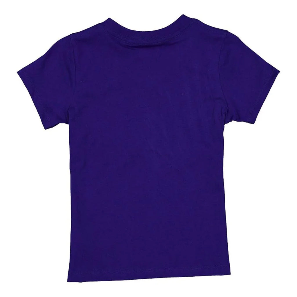 LOS ANGELES DODGERS GIRLS NEW ERA SEQUIN WORDMARK T-SHIRT - BLUE