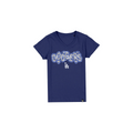 LOS ANGELES DODGERS GIRLS NEW ERA WAVY SEQUIN FLIP T-SHIRT - BLUE