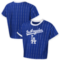 LOS ANGELES DODGERS GIRLS OUTERSTUFF TECH KEEPER T-SHIRT - BLUE