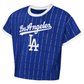 LOS ANGELES DODGERS GIRLS OUTERSTUFF TECH KEEPER T-SHIRT - BLUE