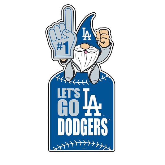 LOS ANGELES DODGERS GNOME METAL 10" x 30" OUTDOOR SIGN