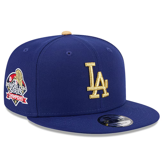 LOS ANGELES DODGERS 2025 MLB GOLD COLLECTION 9FIFTY SNAPBACK HAT - BLUE