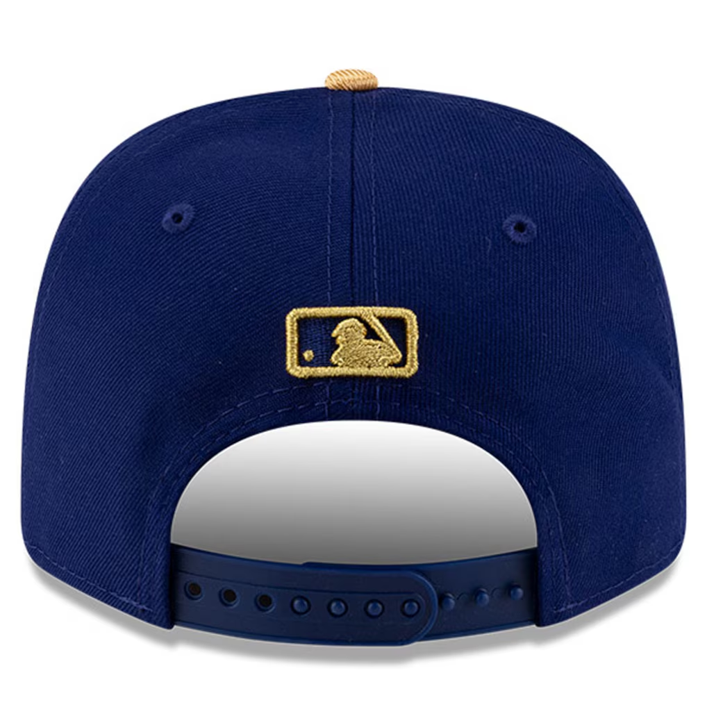 LOS ANGELES DODGERS 2025 MLB GOLD COLLECTION 9SEVENTY STRETCH-SNAPBACK HAT - BLUE