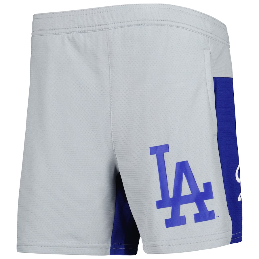 Outerstuff Youth Gray Los Angeles Dodgers 7th Inning Stretch Shorts