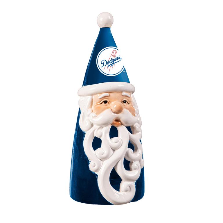 LOS ANGELES DODGERS LED SANTA  8" STATUARY