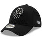 LOS ANGELES DODGERS LOGO ELEMENTS 39THIRTY FLEX FIT HAT - BLACK/WHITE
