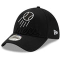 LOS ANGELES DODGERS LOGO ELEMENTS 39THIRTY FLEX FIT HAT - BLACK/WHITE