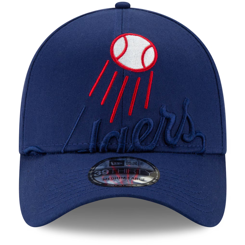 LOS ANGELES DODGERS LOGO ELEMENTS 39THIRTY FLEX FIT HAT - BLUE