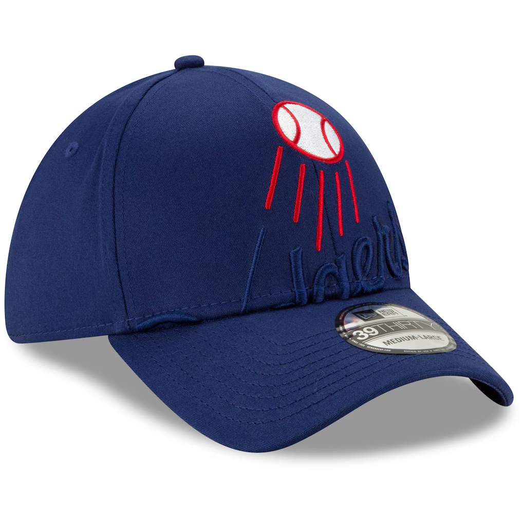 LOS ANGELES DODGERS LOGO ELEMENTS 39THIRTY FLEX FIT HAT - BLUE