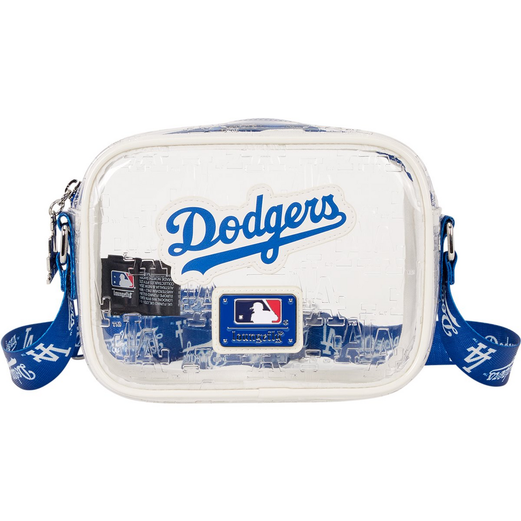 LOS ANGELES DODGERS LOUNGEFLY CLEAR CROSSBODY BAG