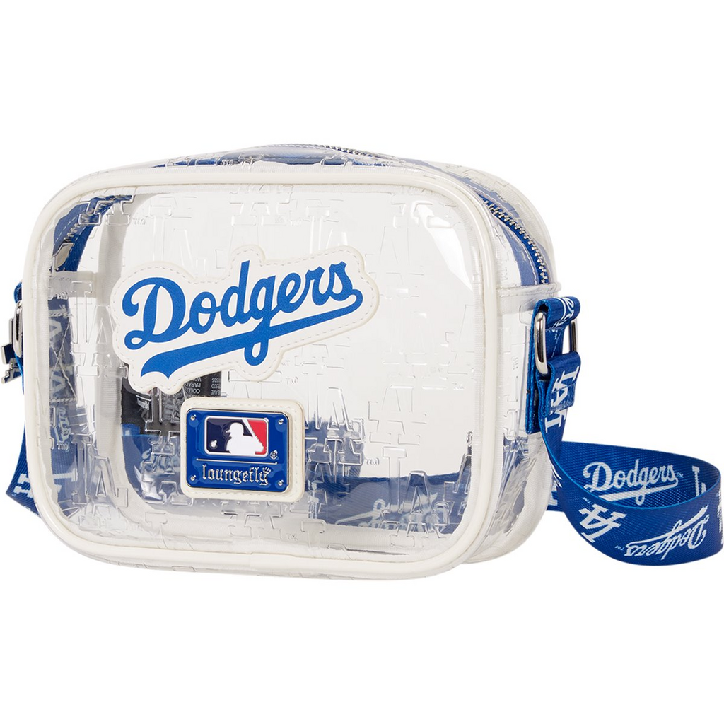 LOS ANGELES DODGERS LOUNGEFLY CLEAR CROSSBODY BAG