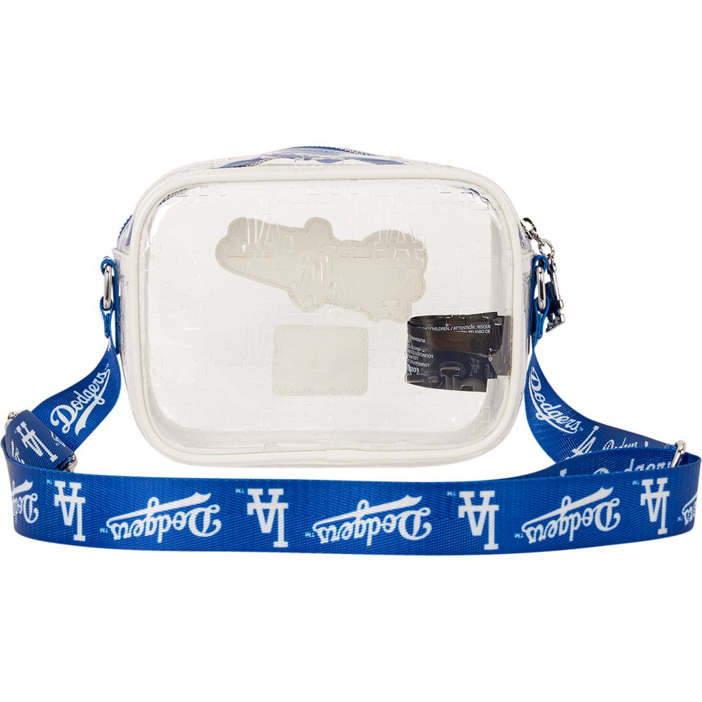 LOS ANGELES DODGERS LOUNGEFLY CLEAR CROSSBODY BAG