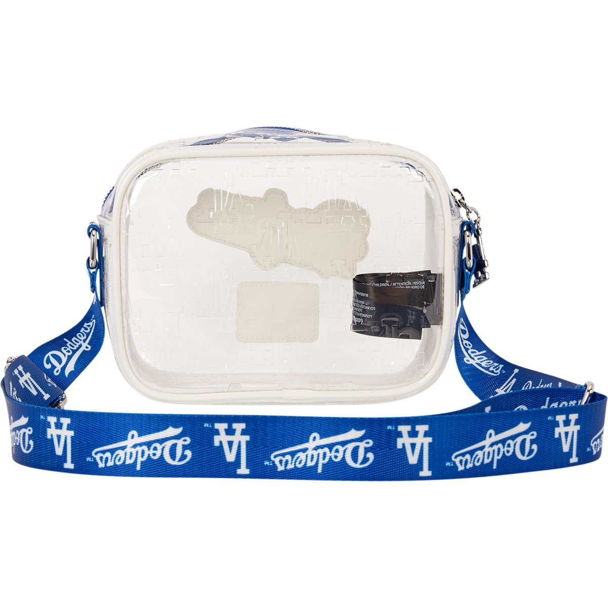 LOS ANGELES DODGERS LOUNGEFLY CLEAR CROSSBODY BAG