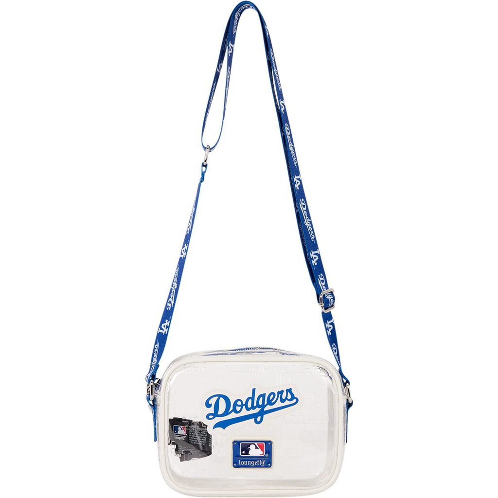 LOS ANGELES DODGERS LOUNGEFLY CLEAR CROSSBODY BAG