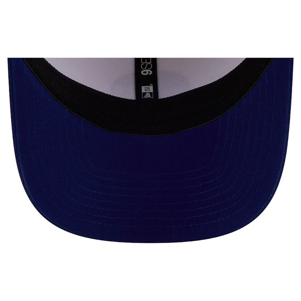 LOS ANGELES DODGERS LOYAL CORDUROY 9SEVENTY STRETCH-SNAP ADJUSTABLE HAT - CHROME WHITE/ROYAL