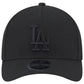 LOS ANGELES DODGERS M-CROWN 9FORTY A-FRAME SNAPBACK HAT - BLACK/BLACK