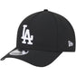 LOS ANGELES DODGERS M-CROWN 9FORTY A-FRAME SNAPBACK HAT - BLACK/WHITE