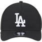 LOS ANGELES DODGERS M-CROWN 9FORTY A-FRAME SNAPBACK HAT - BLACK/WHITE