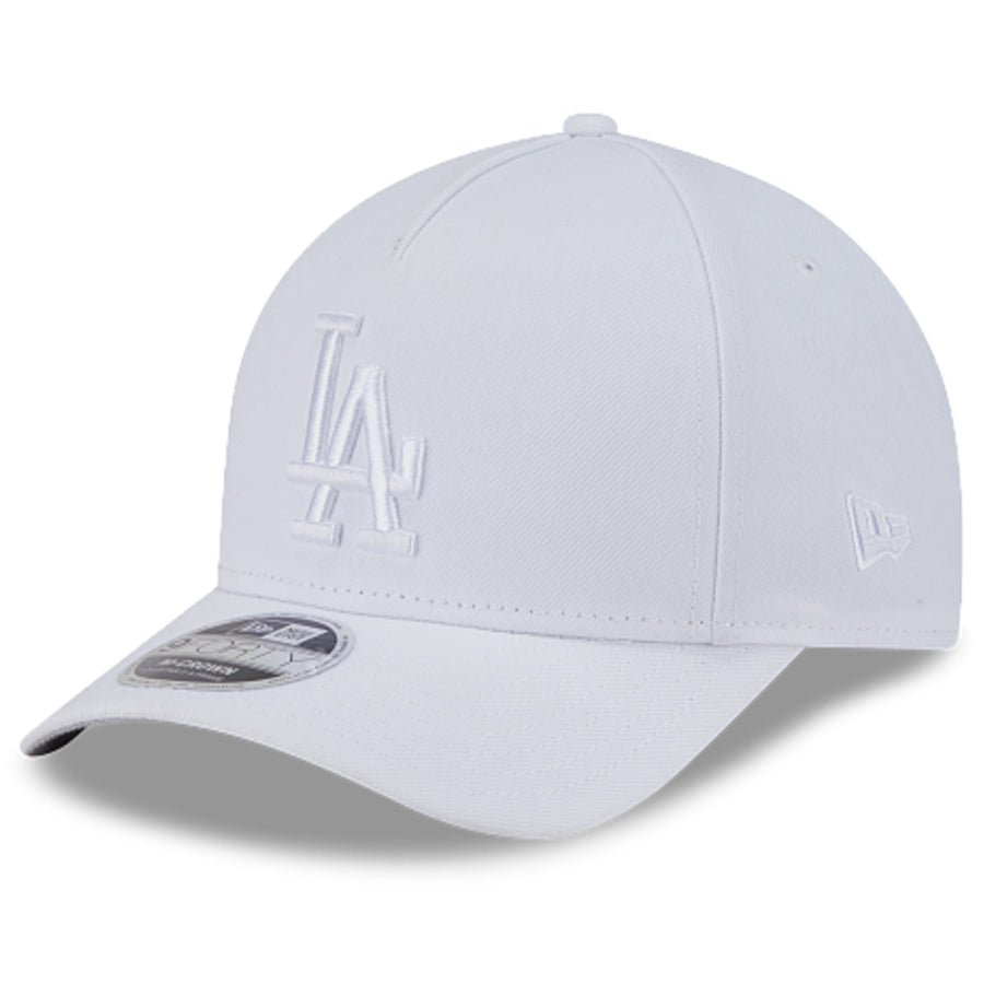 LOS ANGELES DODGERS M-CROWN 9FORTY A-FRAME SNAPBACK HAT - WHITE/WHITE