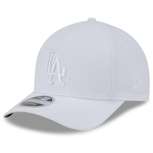 LOS ANGELES DODGERS M-CROWN 9FORTY A-FRAME SNAPBACK HAT - WHITE/WHITE