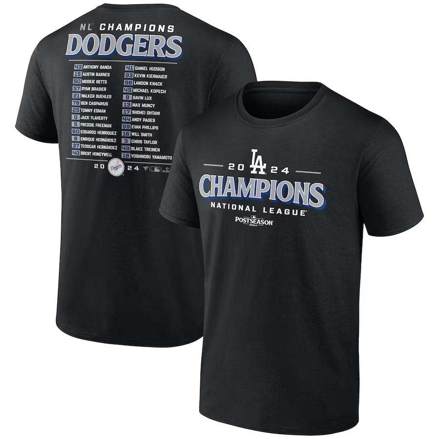 LOS ANGELES DODGERS MEN'S 2024 NATIONAL LEAGUE CHAMPIONS BLOOP