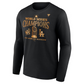 LOS ANGELES DODGERS MEN'S 2024 WORLD SERIES CHAMPIONS LOCKER ROOM PARADE DAY LONG SLEEVE T-SHIRT - BLACK