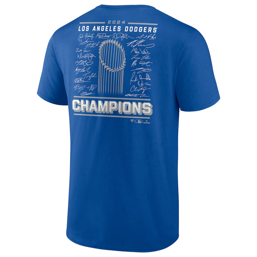 LOS ANGELES DODGERS MEN'S 2024 WORLD SERIES CHAMPIONS SIGNATURE