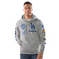 LOS ANGELES DODGERS MEN'S 2025 WORLD SERIES CHAMPIONS COMMEMORATIVE PULLOVER HOODED SWEATSHIRT - GRAY