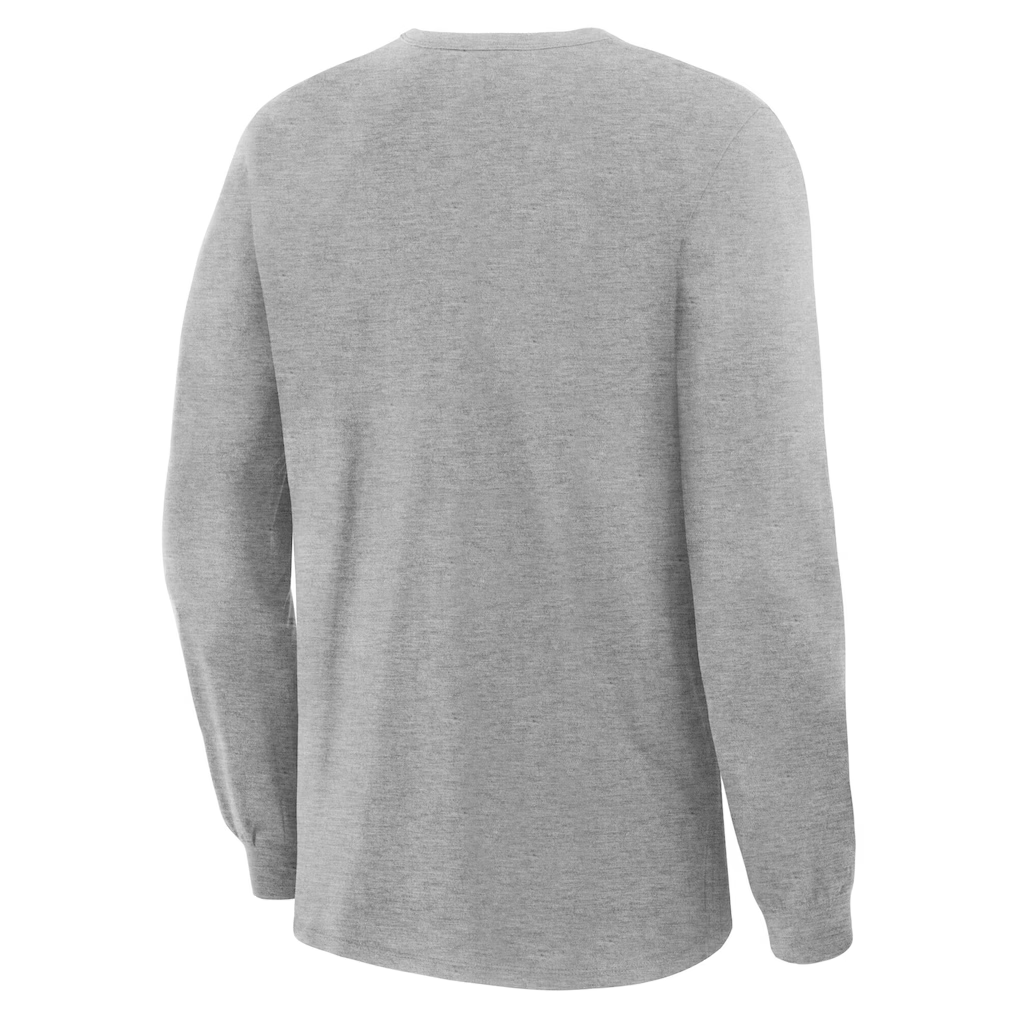 LOS ANGELES DODGERS MEN'S 2025 WORLD SERIES CHAMPIONS LOCKER ROOM REPLICA LONG SLEEVE T-SHIRT - STEEL