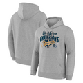 LOS ANGELES DODGERS MEN'S 2025 WORLD SERIES CHAMPIONS LOCKER ROOM REPLICA PULLOVER HOODED SWEATSHIRT - STEEL